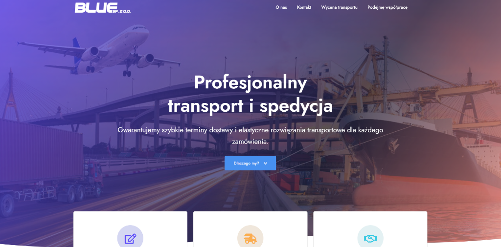 Blue Transport - Platforma Korporacyjna Project Preview